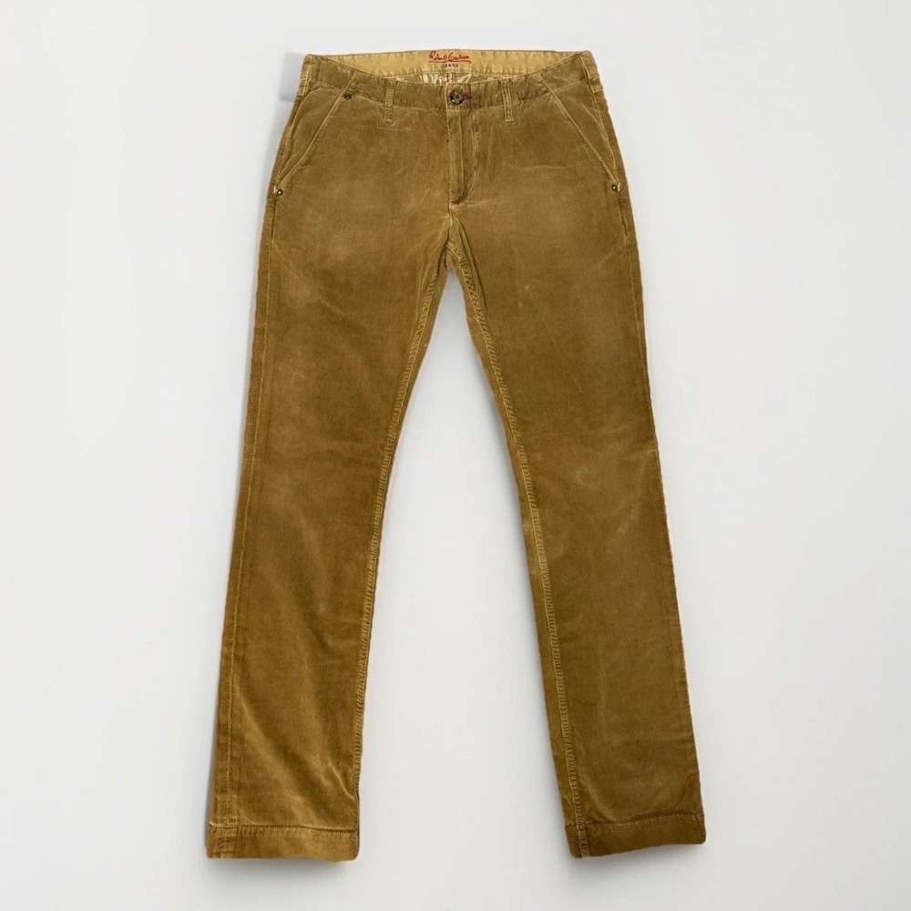 Robert Graham chino Slim Jim Corduroy Pants Camel Brown men’s Size 32 Western‎